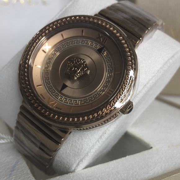 VERSACE Icon Rose Dial Ladies Watch - Picture 4 of 12